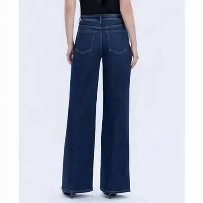 Vervet By Flying Monkey - Olivia Super High Rise Full Length Wide Jean