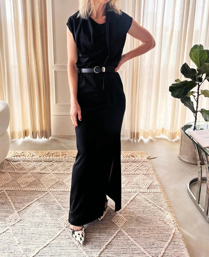 The Garment - Draped Neckline Scarf Dress