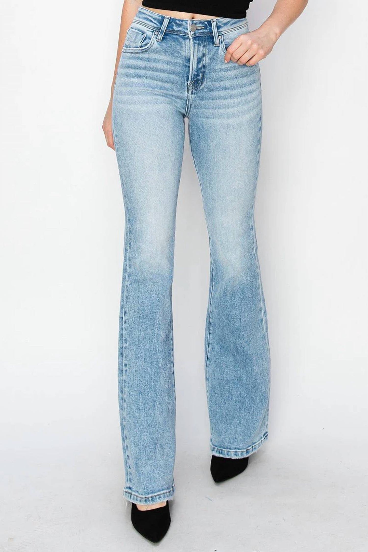 Risen - High-rise Bootcut Western Jeans